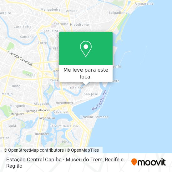 Estação Central Capiba - Museu do Trem mapa