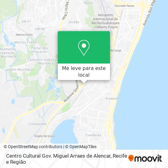 Centro Cultural Gov. Miguel Arraes de Alencar mapa