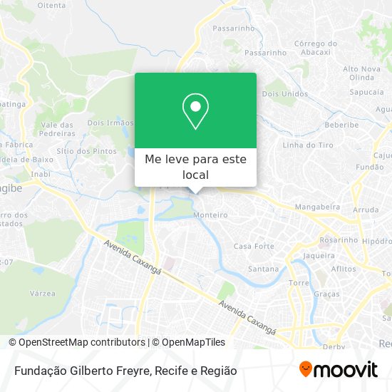 Fundação Gilberto Freyre mapa