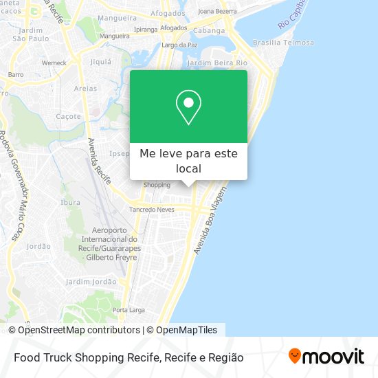 Food Truck Shopping Recife mapa