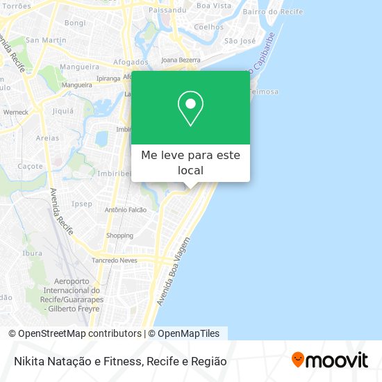 Nikita Natação e Fitness mapa