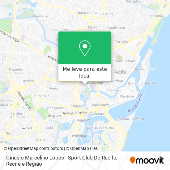 Ginásio Marcelino Lopes - Sport Club Do Recife mapa