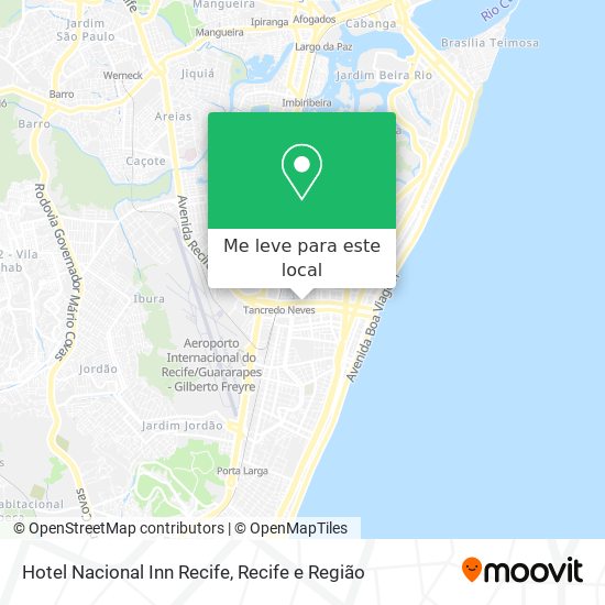 Hotel Nacional Inn Recife mapa