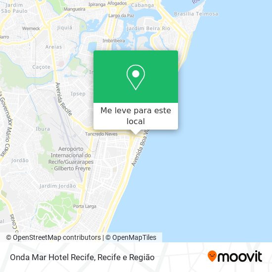 Onda Mar Hotel Recife mapa