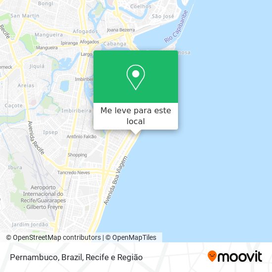 Pernambuco, Brazil mapa