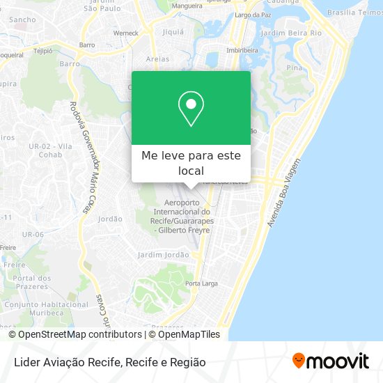 Lider Aviação Recife mapa