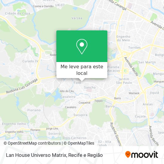 Lan House Universo Matrix mapa