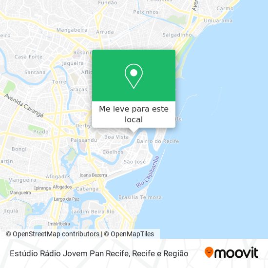 Estúdio Rádio Jovem Pan Recife mapa