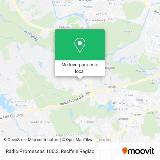 Rádio Promessas 100.3 mapa