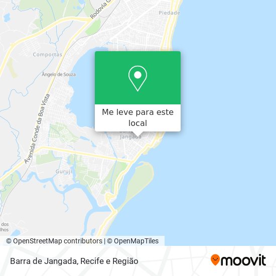 Barra de Jangada mapa