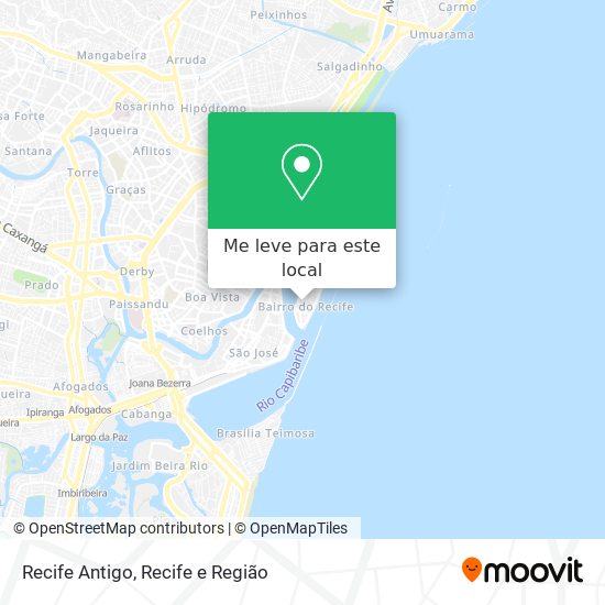 Recife Antigo mapa