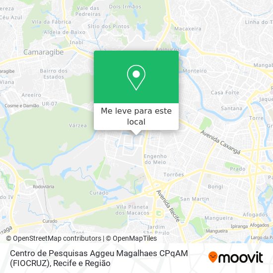 Centro de Pesquisas Aggeu Magalhaes CPqAM (FIOCRUZ) mapa