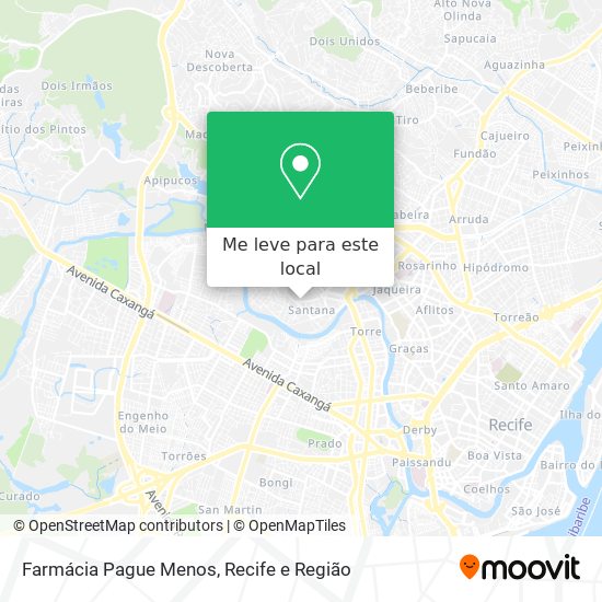 Farmácia Pague Menos mapa