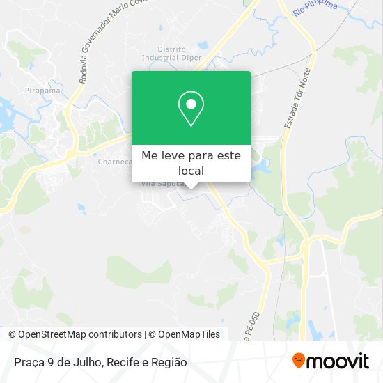 Praça 9 de Julho mapa