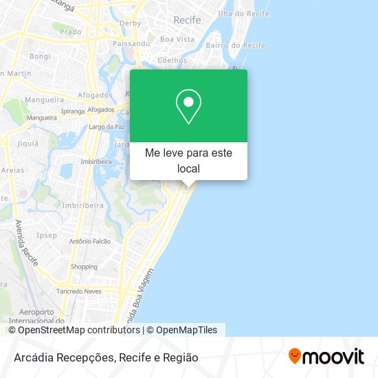 Arcádia Recepções mapa