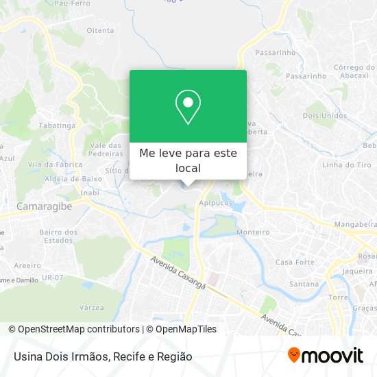 Usina Dois Irmãos mapa