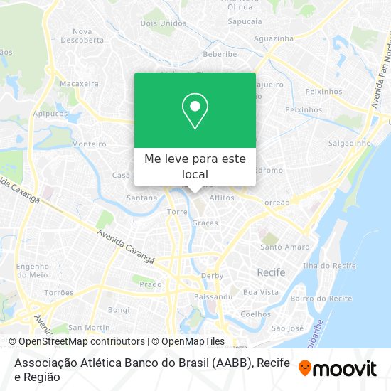 Associação Atlética Banco do Brasil (AABB) mapa