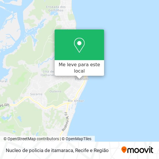 Nucleo de policia de itamaraca mapa