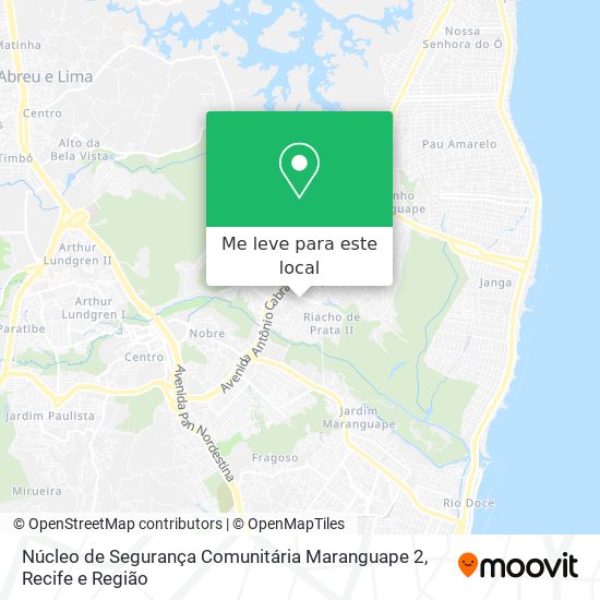 Núcleo de Segurança Comunitária Maranguape 2 mapa