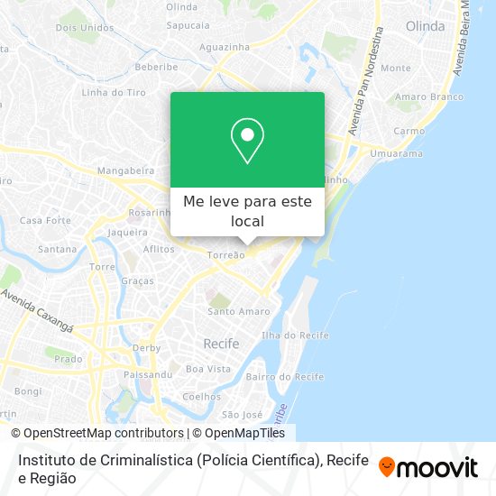 Instituto de Criminalística (Polícia Científica) mapa