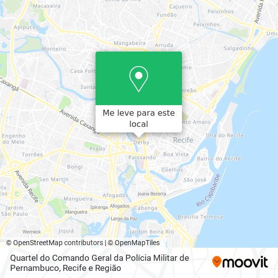 Quartel do Comando Geral da Polícia Militar de Pernambuco mapa