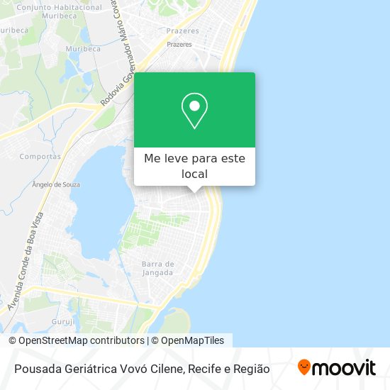 Pousada Geriátrica Vovó Cilene mapa