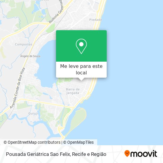 Pousada Geriátrica Sao Felix mapa