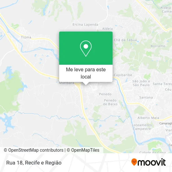 Rua 18 mapa