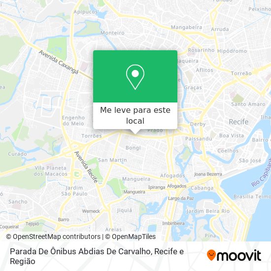 Parada De Ônibus Abdias De Carvalho mapa