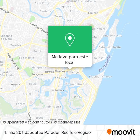 Linha 201 Jaboatao Parador mapa