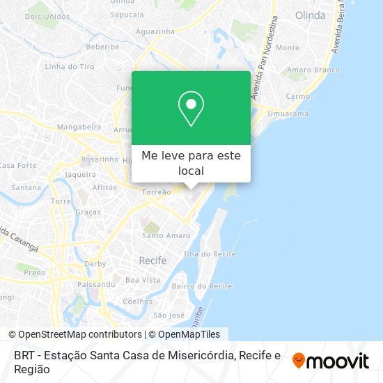 BRT - Estação Santa Casa de Misericórdia mapa