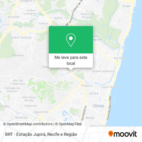 BRT - Estação Jupirá mapa
