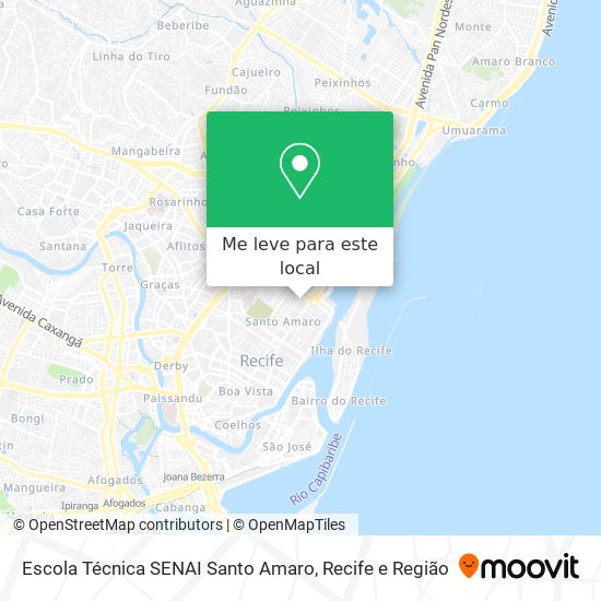 Escola Técnica SENAI Santo Amaro mapa