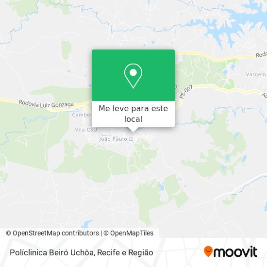 Políclinica Beiró Uchôa mapa