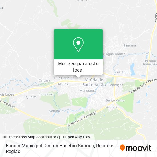 Escola Municipal Djalma Eusébio Simões mapa