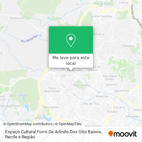 Espaço Cultural Forró De Arlindo Dos Oito Baixos mapa