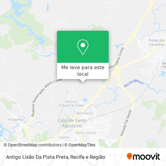 Antigo Lixão Da Pista Preta mapa