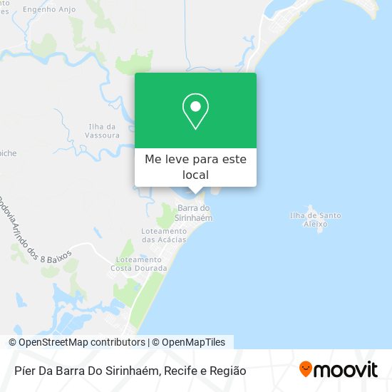 Píer Da Barra Do Sirinhaém mapa