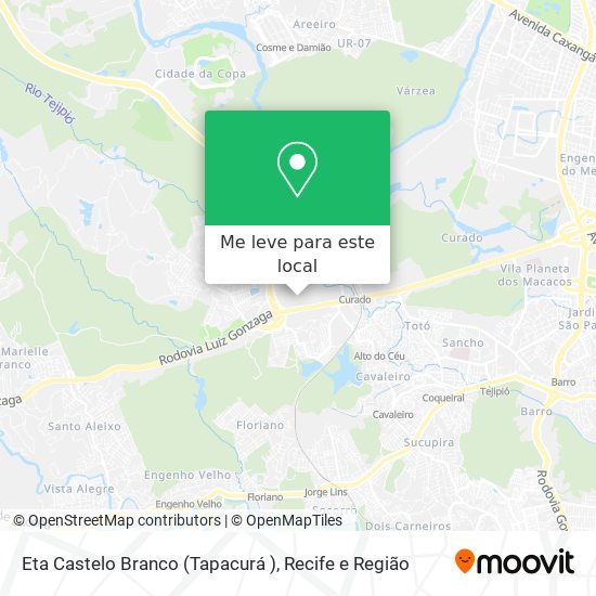 Eta Castelo Branco (Tapacurá ) mapa