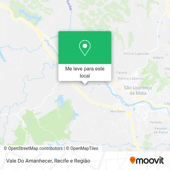 Vale Do Amanhecer mapa