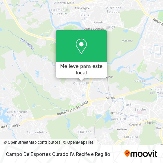 Campo De Esportes Curado IV mapa