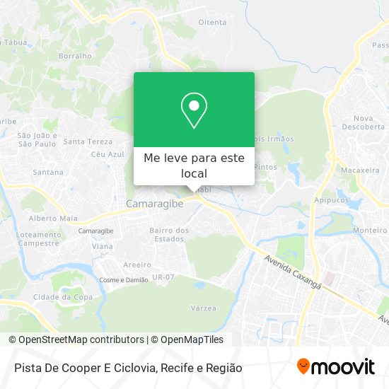 Pista De Cooper E Ciclovia mapa