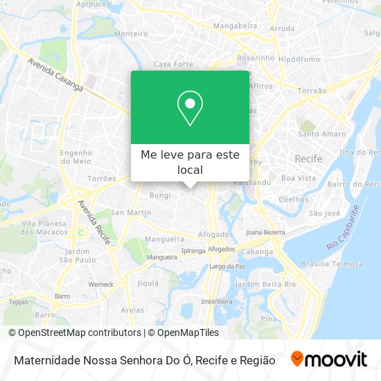 Maternidade Nossa Senhora Do Ó mapa