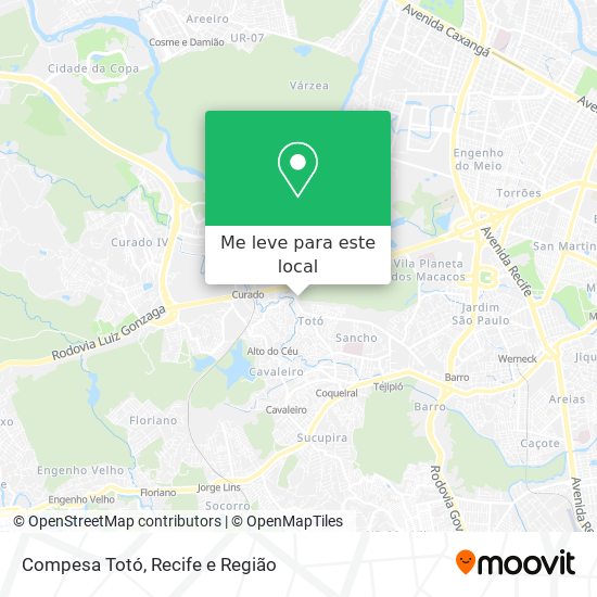 Compesa Totó mapa