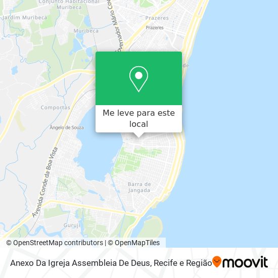 Anexo Da Igreja Assembleia De Deus mapa