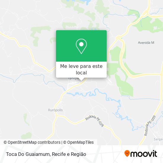 Toca Do Guaiamum mapa