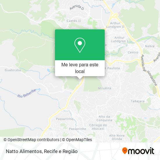 Natto Alimentos mapa