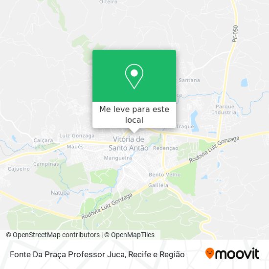 Fonte Da Praça Professor Juca mapa