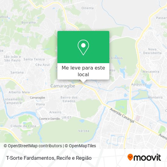 T-Sorte Fardamentos mapa