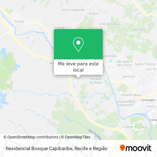 Residencial Bosque Capibaribe mapa